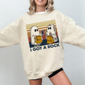 I Got A Rock Sweatshirt, Funny Ghost Sweatshirt, Spooky Season Shirt, Fall Halloween Shirt, Funny Ghost Sweatshirt,...