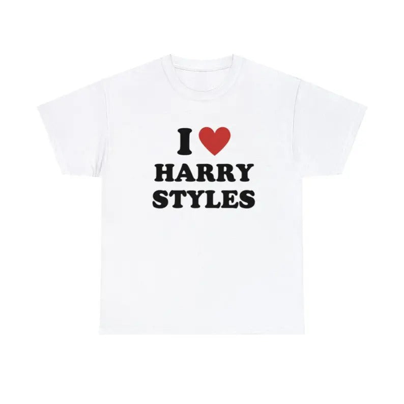 I Heart Harry shirt Love on Tour Gift for Harry Fan Menswear T-Shirt Hoodie, Sweatshirt | RetroVerseTees.com