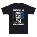 I Identify As Non Bidenary American Flag Patriots Funny Joke Meme T-Shirt Hoodie, Sweatshirt | RetroVerseTees.com