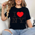 I LOVE NY Classic Logo White T-Shirt | Cotton 100%, Crewneck, Top Womenswear Hoodie, Sweatshirt | RetroVerseTees.com