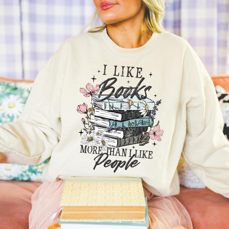 I Like Books DTF Transfers - THIS IS NOT A SHIRT Hoodie, Sweatshirt | RetroVerseTees.com