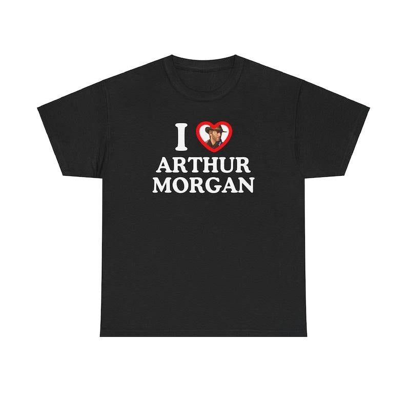 I Love Arthur Morgan Gift For Him and Her Unisex Gamers Shirt Game Tee Hoodie, Sweatshirt | RetroVerseTees.com