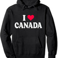 I Love Canada Pullover Hoodie | Unisex Hooded Sweatshirt T-Shirts | RetroVerseTees.com