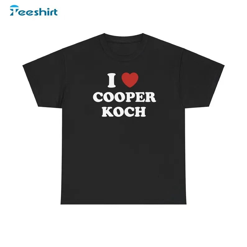 I Love Cooper Koch Shirt, Gift For Him, For Her, Tee, Merch Hoodie, Sweatshirt | RetroVerseTees.com