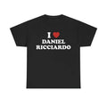 I Love Daniel Ricciardo Unisex Tee Racing T shirt Menswear T-Shirt Hoodie, Sweatshirt | RetroVerseTees.com