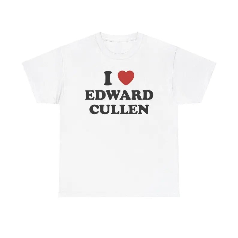 I Love Edward Cullen Unisex Tee, Twilight movie shirt Menswear T-Shirtstyle{n002}2 Hoodie, Sweatshirt | RetroVerseTees.com