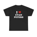 I Love Evan Peters Unisex Fan Gift Unisex Graphic Top Menswear T-Shirt Hoodie, Sweatshirt | RetroVerseTees.com