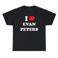 I Love Evan Peters Women T Shirts Cotton High Quality Graphic Tee Harajuku O Neck Fashion Trendy Goth T-shirt Kawaii...