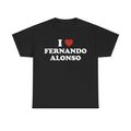 I Love Fernando Alonso Unisex Tee, Racing T shirt Menswear T-Shirt Hoodie, Sweatshirt | RetroVerseTees.com