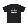 I Love Jensen Unisex Tee, Supernatural, Dean Winchester T shirt Menswear Top Hoodie, Sweatshirt | RetroVerseTees.com