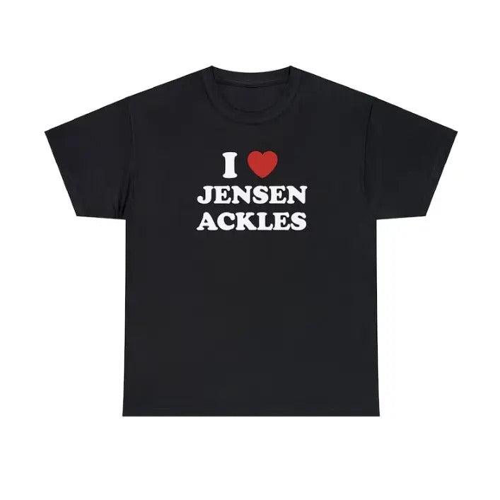 I Love Jensen Unisex Tee, Supernatural, Dean Winchester T shirt Menswear Top Hoodie, Sweatshirt | RetroVerseTees.com