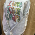 I Love Jesus and Naps Christian Sweatshirt or Tee Hoodie | RetroVerseTees.com