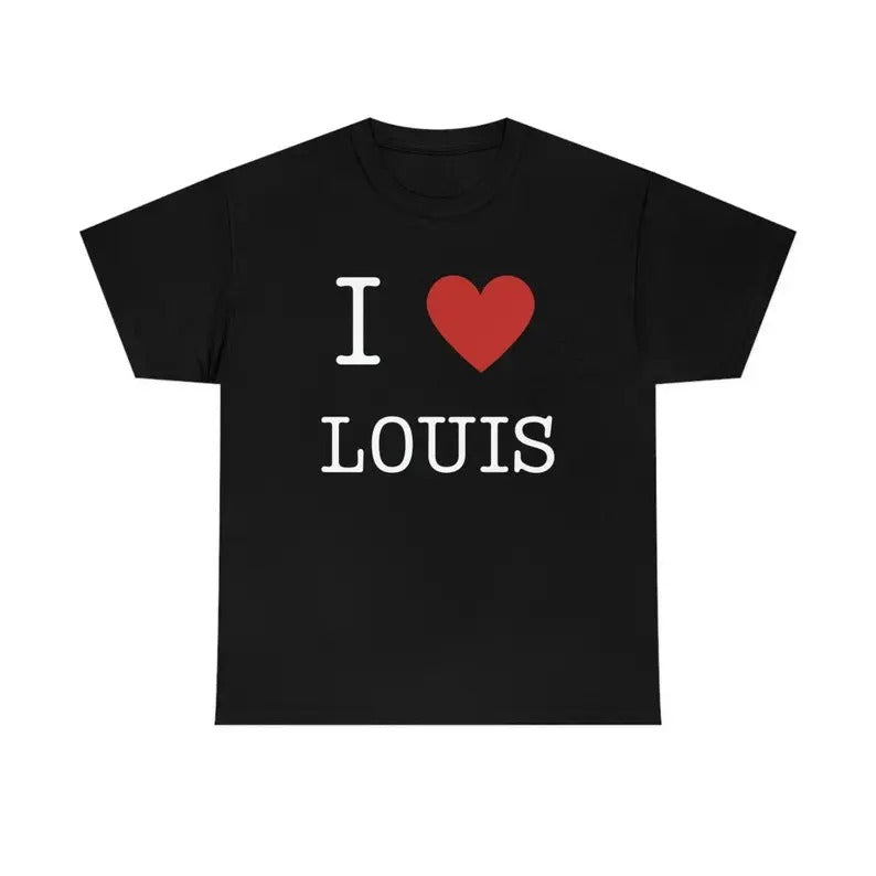 I Love Louis Tee, , Gift For Him, Gift For Her, I love T-Shirt, I heart shirt, Louis Tomlison, one direction, louis...
