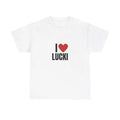 I Love Lucki Heavy T-Shirt, Unisex, Gift, Graphic T Shirt, Gift For Him, Gift For Her, Menswear Cotton Classic Casual...