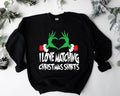I Love Matching Christmas Sweatshirt, Funny Christmas Group Sweater, Trendy Couples Xmas Outfit, Family Holiday Hoodie,...