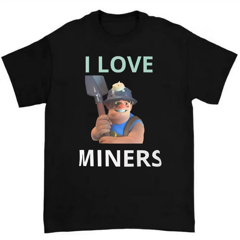I Love Miners Funny Cool Shirt Graphic Tee Hoodie, Sweatshirt | RetroVerseTees.com