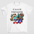 I Love Miners Shirt Perfect for Gamers and Casual Wear Enthusiasts Hoodie, Sweatshirt | RetroVerseTees.com