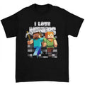 I Love Miners T-Shirt Featuring Bold and Funny Steve Craft Design for Gen Z Humor Hoodie, Sweatshirt | RetroVerseTees.com