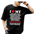 I Love My Amazing Hot Girlfriend So Please Stay Away From Me Tshirt, Heart Romantic Couple Meme Shirt, I Heart My...
