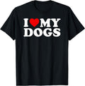 I Love My Dogs T-Shirt | Unisex Cotton Tee, Short Sleeve, Size S-5XL Hoodie, Sweatshirt | RetroVerseTees.com