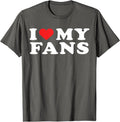 I Love My Fans T-Shirt | Unisex Cotton Tee, Size S-5XL Hoodie, Sweatshirt | RetroVerseTees.com