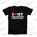 I Love My Girlfriend And My Dog T-Shirt, Gift From Girlfriend, Funny Boyfriend Shirt, Funny Gift for Him, Gift for...
