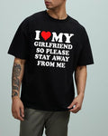 I Love My Girlfriend So Please Stay Away From Me T-Shirt, I Love My Girlfriend Shirt, I Heart My Girlfriend Shirt, GF...