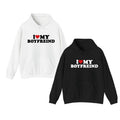 I Love My Hot Girlfriend And Boyfriend Hoodie, I Heart My Hot Girlfriend, Anniversary Gift, Valentine Gift, For Him And...