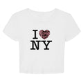 I Love NY Pink Leopard Y2K Aesthetic Graphic Summer T-Shirt Hoodie, Sweatshirt | RetroVerseTees.com