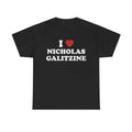 I Love Nicholas Galitzine Unisex Tee, I Love My boyfriend T shirt Menswear T-Shirt Hoodie, Sweatshirt | RetroVerseTees.com