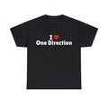 I Love O.n.e Di.rec.tion T-Shirt, I Heart OneD Tee Shirt - 1.D I Love Tshirt Gift Shirt, Unisex Shirt, I love T-Shirt, I...