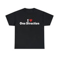 I Love One Direction T-Shirt, I Heart One Direction Tee Shirt - Unisex T-Shirt,  Trending shirt, Gift for him,...