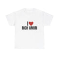 I Love Rich Amiri Heavy T-Shirt, Graphic T-Shirt, Unisex Rap Tee, Gift, Graphic, Music, Unisex, Gift, Graphic T Shirt,...