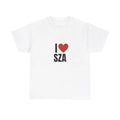 I Love SZA Heavy T-Shirt, Unisex, Gift, Graphic T Shirt, Gift For Him, Gift For Her, Menswear Cotton Classic Casual Basic...