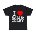 I Love Sam and Colby shirt Unisex Graphic T shirt Hoodie, Sweatshirt | RetroVerseTees.com