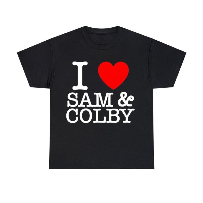 I Love Sam and Colby shirt Unisex Graphic T shirt Hoodie, Sweatshirt | RetroVerseTees.com