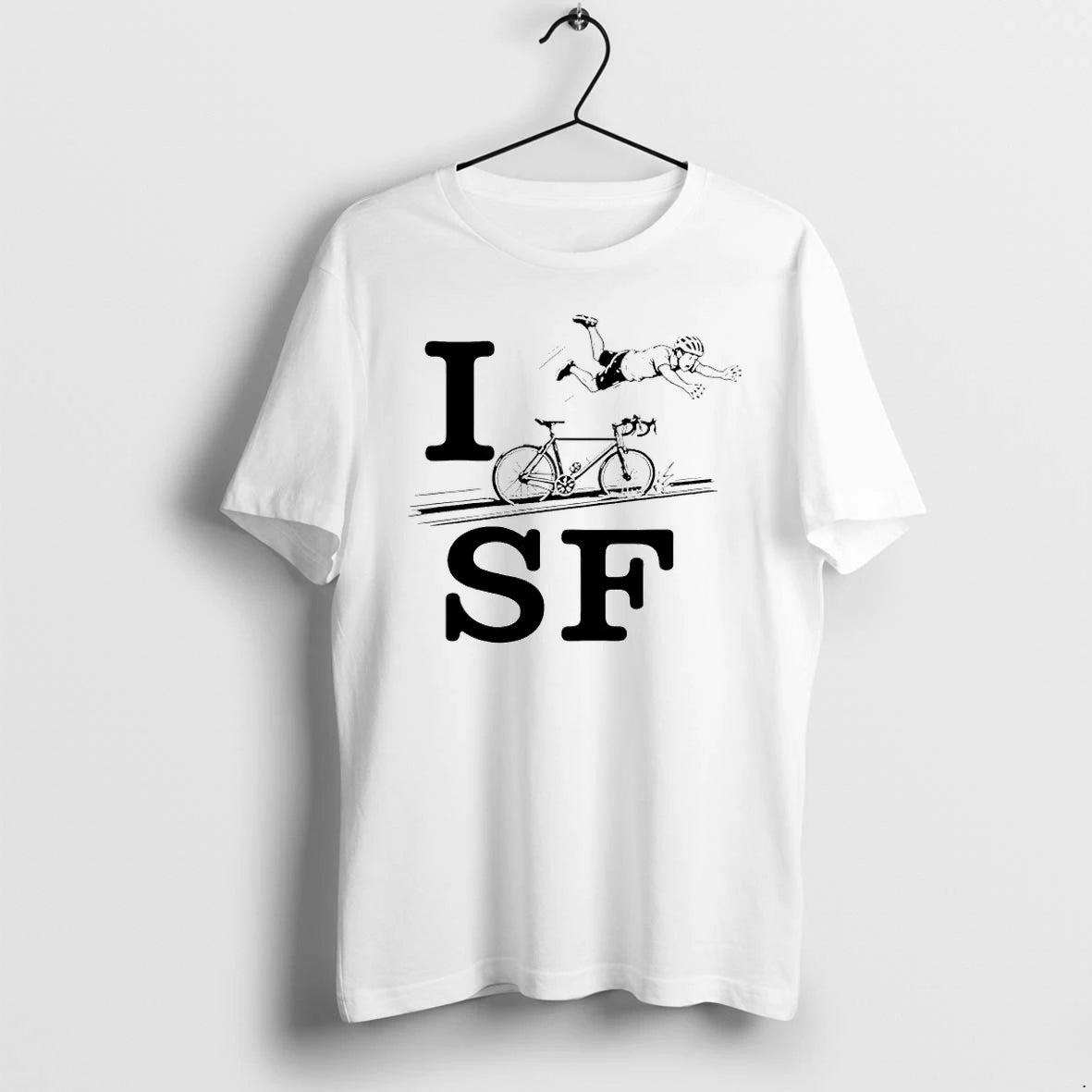 I Love San Francisco Cycling Accident Bike Tshirts Sweater