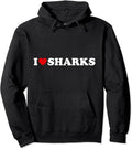 I Love Sharks Hoodie | Unisex Hooded Sweatshirt T-Shirts | RetroVerseTees.com