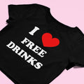 I Love Tee, Unisex T-shirt, Gift for him, Gift for her, Trending shirt, I Love Free Drinks  Funny Shirt | Graphic Shirt |...