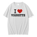 I Love Vignette Heart Tshirts Sweater