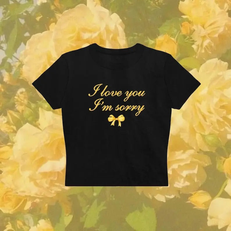 I Love You I'm Sorry Baby Tee, The Secret Of Us Coquette Aesthetic Graphic Tee, Trendy Pop Culture Gift, Vintage 90's Y2K...