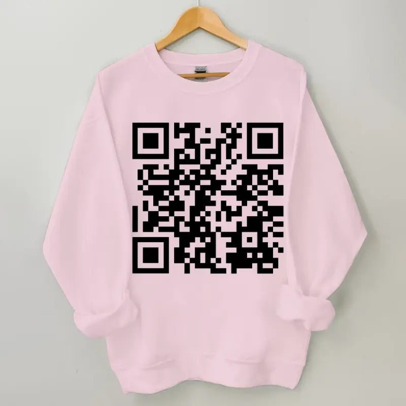 I Love You QR Code Sweatshirt, QR Code I Love You Valentine's Sweatshirt, Valentines Gifts, Gift For Her, Gift For Him,...