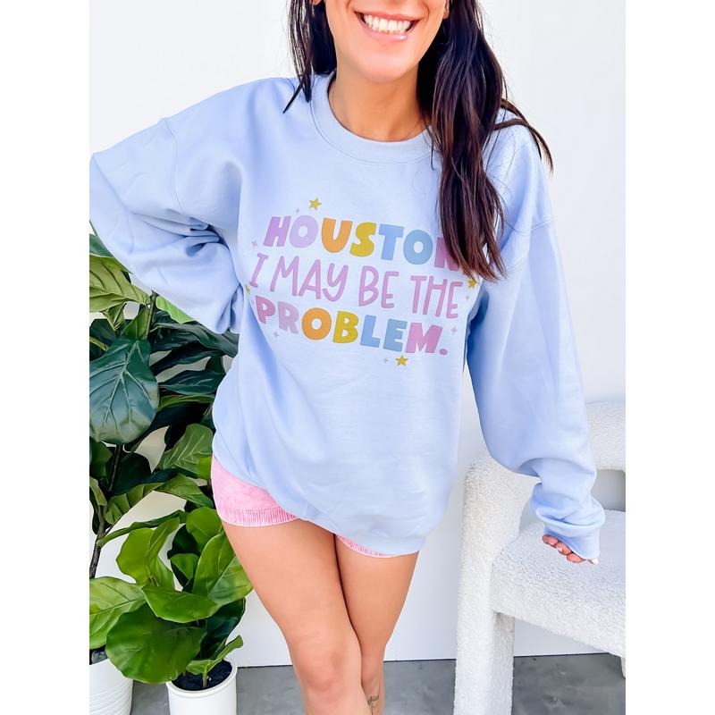 I May Be The Problem Graphic Top T-Shirts, Hoodie, Sweatshirt | RetroVerseTees.com