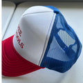 I PEE IN POOLS Trucker Hat - Unisex Blue and Red Mesh Cap with Bold Red Text Design T-Shirts, Hoodie, Sweatshirt