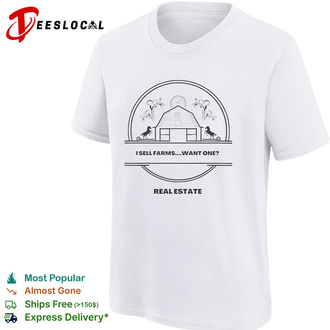 I Sell Farms Want One Real Estate Farm Agent shirt