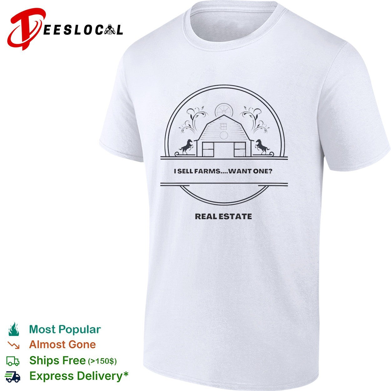 I Sell Farms Want One Real Estate Farm Agent shirt
