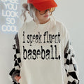 I Speak Fluent Baseball DTF Transfers - THIS IS NOT A SHIRT Hoodie, Sweatshirt | RetroVerseTees.com