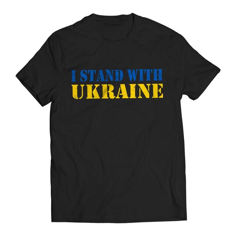 I Stand With Ukraine Volodymyr Zelenskyy Ukrainians Support T-Shirt Casual Comfort Hoodie, Sweatshirt | RetroVerseTees.com