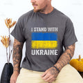 I Stand with Ukraine Tee Pure Cotton Casual Street Style Crew Neck Short Sleeve T-Shirt Tops Trendy For Women For Men,...