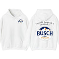 I Would Dropkick A Child For A Busch Light Peach Hoodie and T-Shirt, Funny Beer Tee, Streetwear Casual Top, Summer...